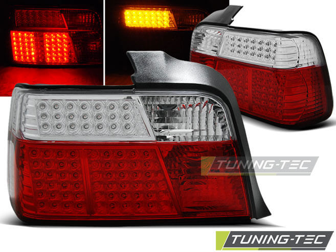 Альтернативная оптика для BMW E36 12.90-08.99 SEDAN RED WHITE LED (тюнинг оптика, цена за комплект)