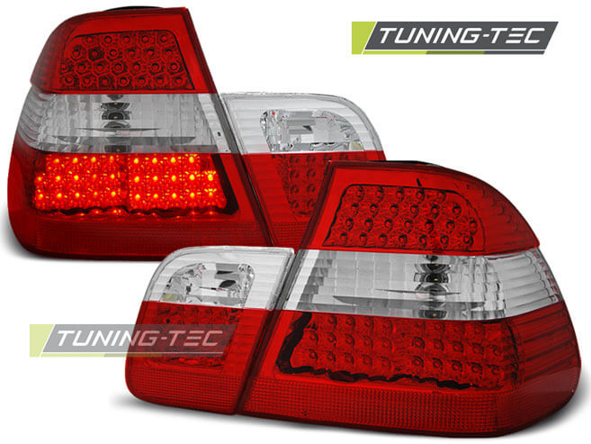 Альтернативная оптика для BMW E46 05.98-08.01 SEDAN RED WHITE LED (тюнинг оптика, цена за комплект)