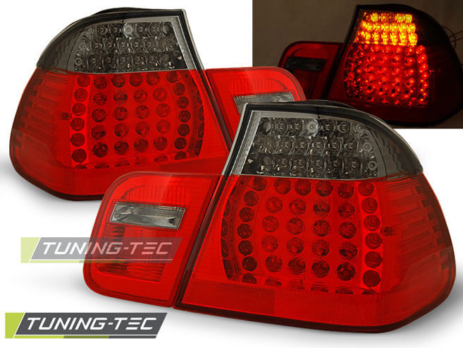 Альтернативная оптика для BMW E46 05.98-08.01 RED SMOKE LED (тюнинг оптика, цена за комплект)