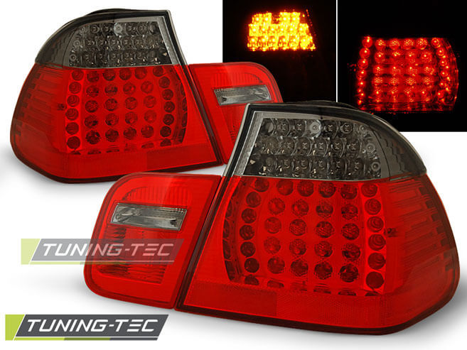 Альтернативная оптика для BMW E46 09.01-03.05 SEDAN RED SMOKE LED (тюнинг оптика, цена за комплект)