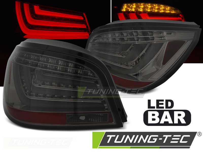 Альтернативная оптика для BMW E60 LCI 07-10 SMOKE LED BAR (тюнинг оптика, цена за комплект)