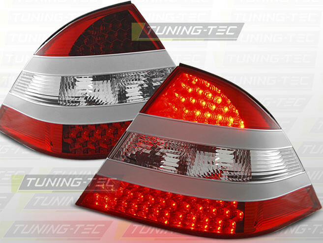 Альтернативная оптика для MERCEDES W220 S-Class 09.98-05.05 RED WHITE LED (тюнинг оптика, цена за комплект)