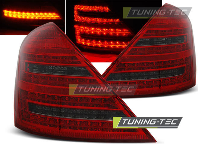 Альтернативная оптика для MERCEDES W221 S-Class 05-09 RED SMOKE LED (тюнинг оптика, цена за комплект)