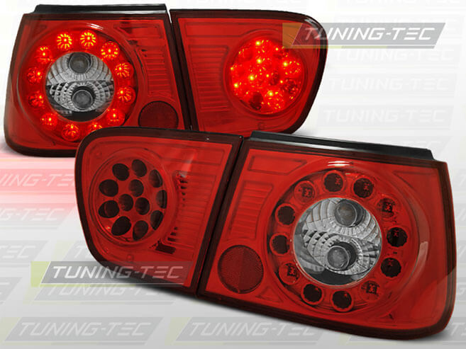 Альтернативная оптика для SEAT IBIZA 09.99-03.02 RED WHITE LED (тюнинг оптика, цена за комплект)