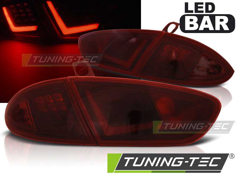 Альтернативная оптика для SEAT LEON 03.09-13 RED SMOKE LED BAR (тюнинг оптика, цена за комплект)