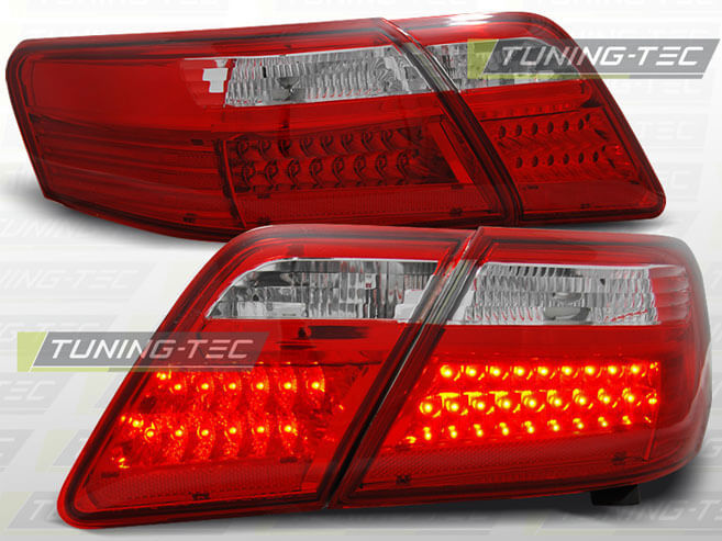 Альтернативная оптика для TOYOTA CAMRY 6 XV40 06-09 RED WHITE LED (тюнинг оптика, цена за комплект)
