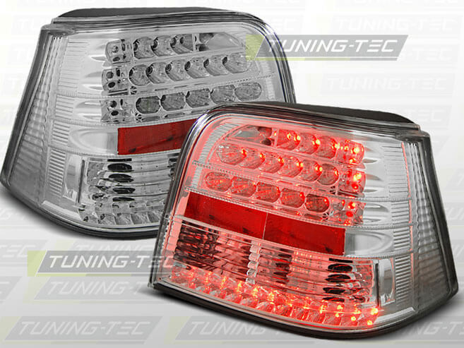 Альтернативная оптика для VW GOLF 4 09.97-09.03 WHITE LED (тюнинг оптика, цена за комплект)