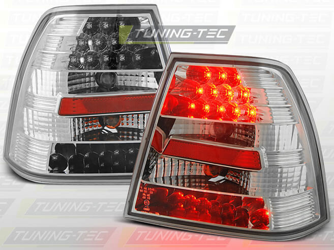 Альтернативная оптика для VW BORA 09.98-07.05 CHROME LED (тюнинг оптика, цена за комплект)