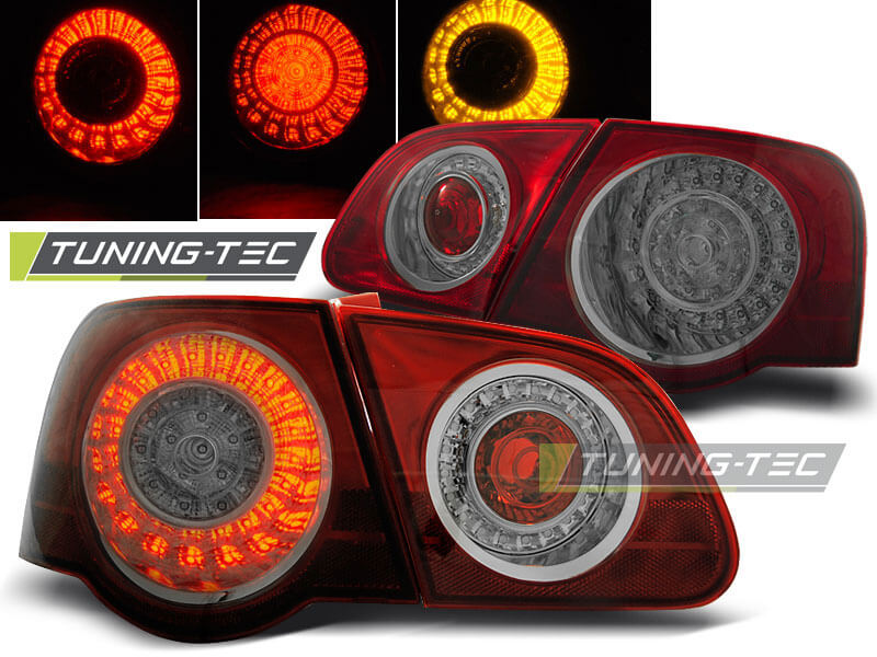 Альтернативная оптика для VW PASSAT B6 3C 03.05-10 RED SMOKE LED (тюнинг оптика, цена за комплект)