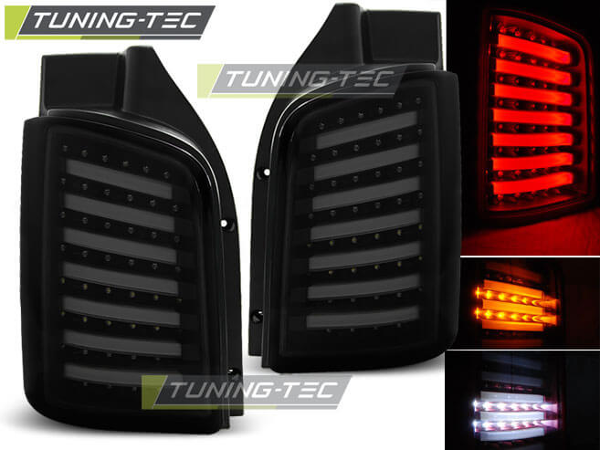 Альтернативная оптика для VW T5 04.03-09 / 10- SMOKE BLACK LED TRANSPORTER (тюнинг оптика, цена за комплект)
