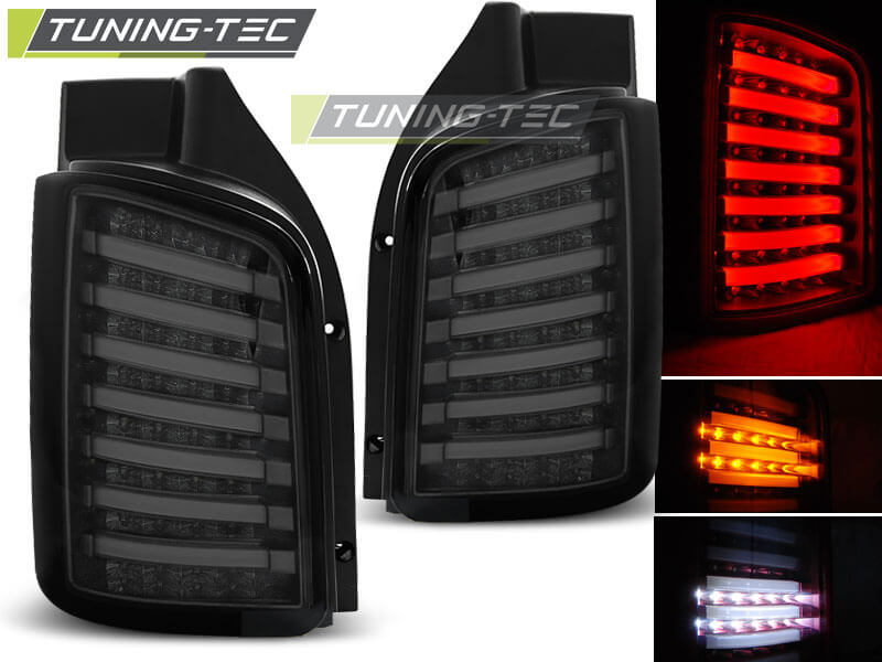 Альтернативная оптика для VW T5 04.03-09 / 10- SMOKE LED TRANSPORTER (тюнинг оптика, цена за комплект)