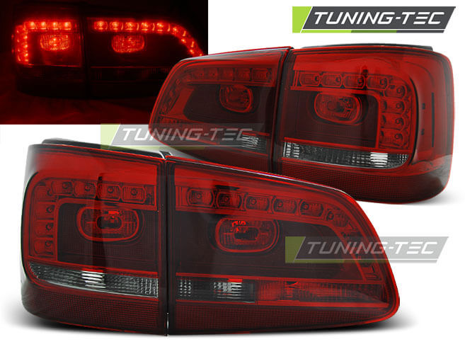 Альтернативная оптика для VW TOURAN II 08.10- RED SMOKE LED (тюнинг оптика, цена за комплект)