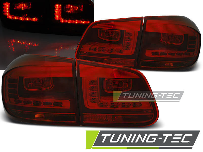 Альтернативная оптика для VW TIGUAN 07.11- RED SMOKE LED (тюнинг оптика, цена за комплект)