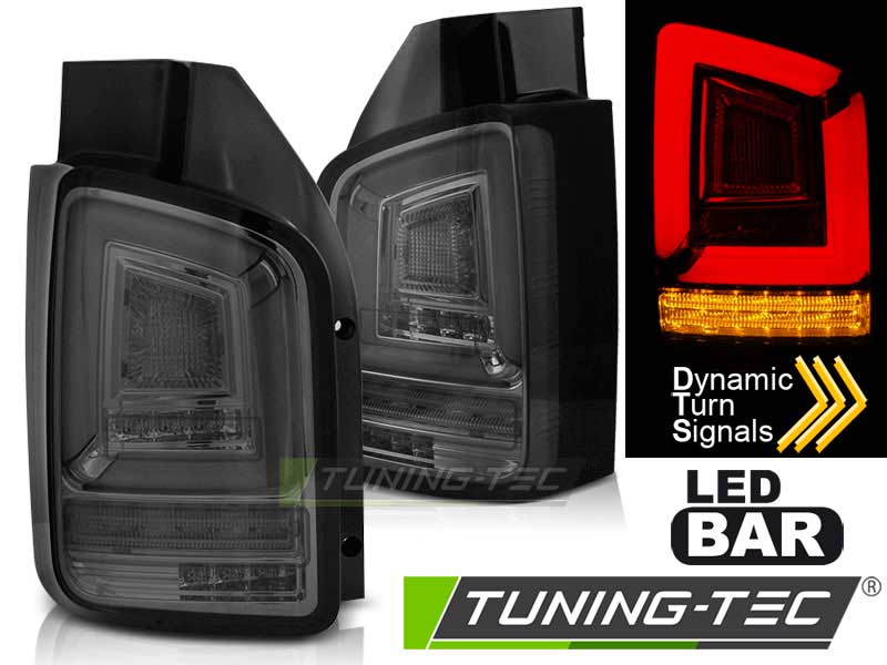 Альтернативная оптика для VW T5 04.03-09 SMOKE FULL LED SEQ INDICATOR (тюнинг оптика, цена за комплект)