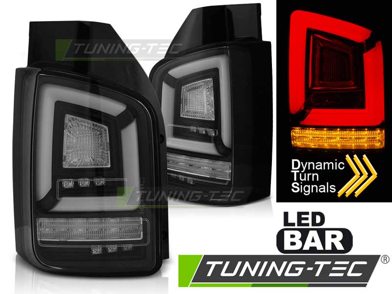 Альтернативная оптика для VW T5 10-15 BLACK FULL LED SEQ INDICATOR (тюнинг оптика, цена за комплект)
