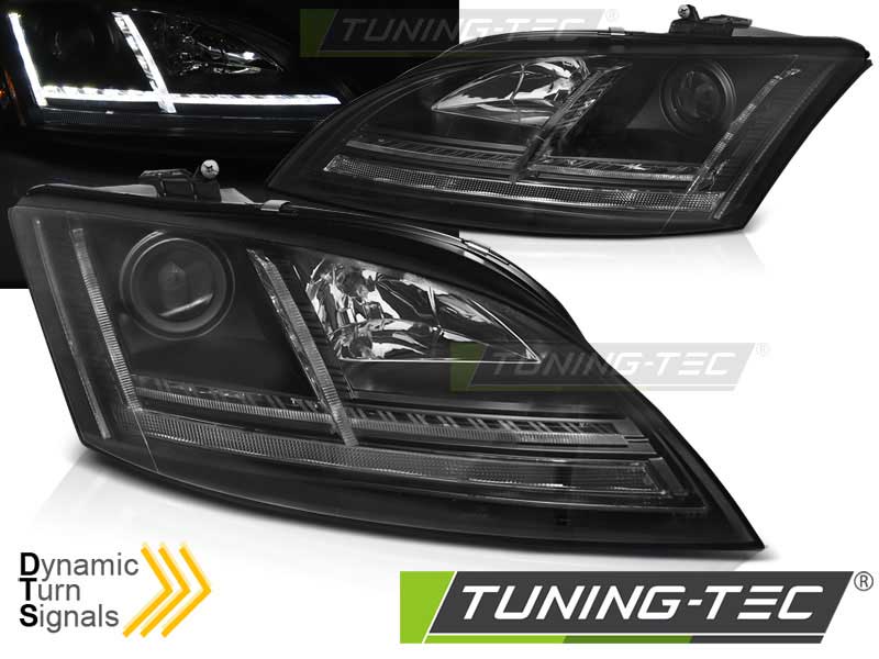 Альтернативная оптика для AUDI TT 06-10 8J BLACK LED SEQ (тюнинг оптика, цена за комплект)