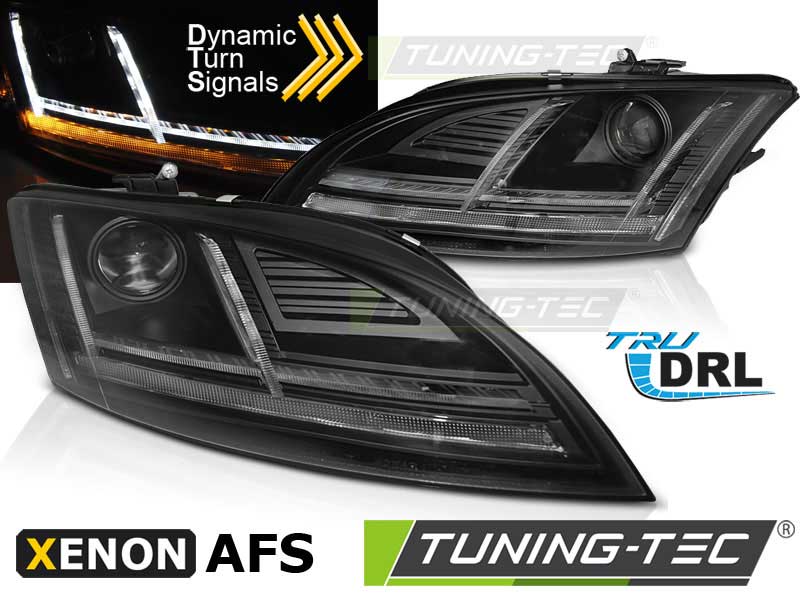 Альтернативная оптика для AUDI TT 10-14 8J BLACK LED SEQ HID AFS DRL (тюнинг оптика, цена за комплект)