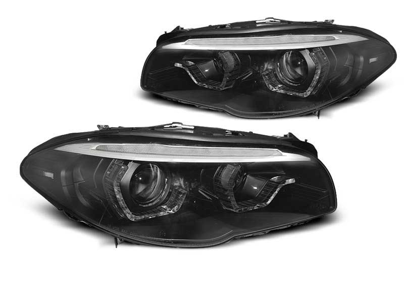 Альтернативная оптика для BMW F10/F11 10-13 AE LED BLACK SEQ DRL XENON (тюнинг оптика, цена за комплект)