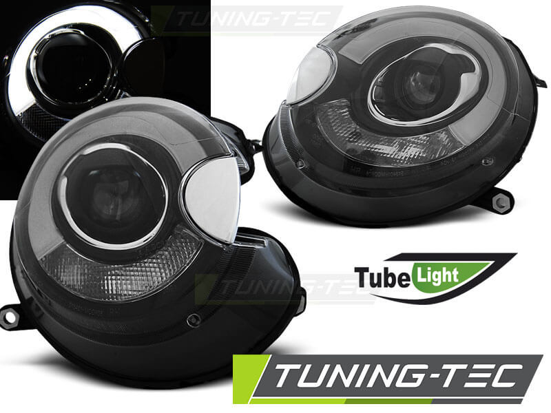 Альтернативная оптика для BMW MINI (COOPER) 06-14 TUBE LIGHT BLACK (тюнинг оптика, цена за комплект)