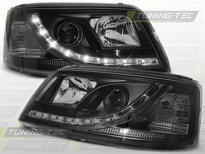 Альтернативная оптика для VW T5 04.03-08.09 DAYLIGHT BLACK (тюнинг оптика, цена за комплект)