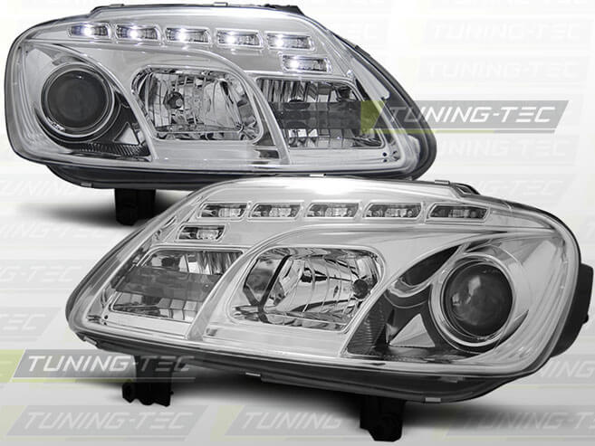 Альтернативная оптика для VW TOURAN 02.03-10.06 / CADDY DAYLIGHT CHROME (тюнинг оптика, цена за комплект)