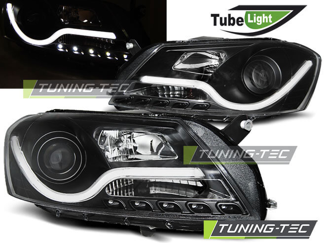 Альтернативная оптика для VW PASSAT B7 10.10- BLACK TUBE LIGHT (тюнинг оптика, цена за комплект)