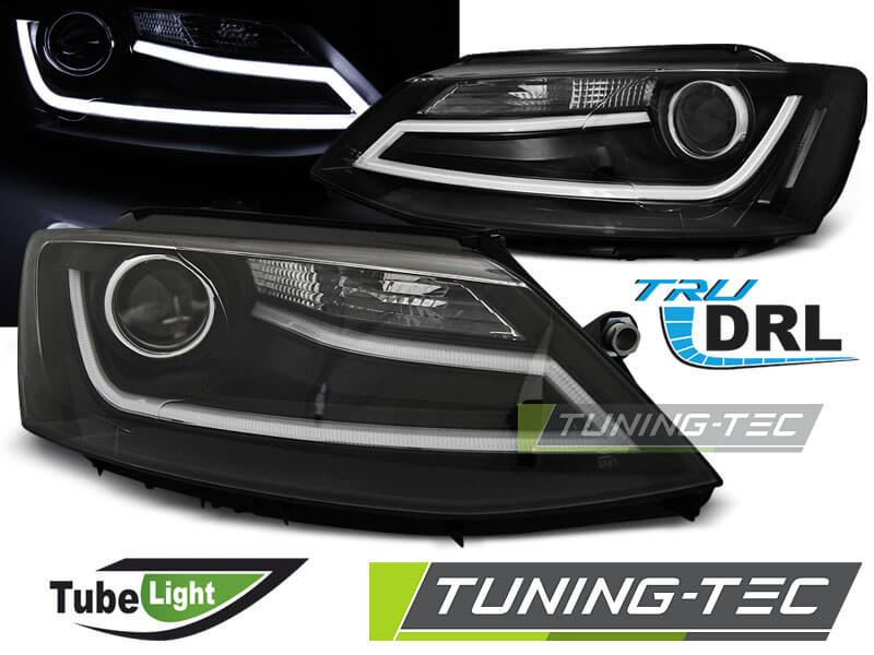 Альтернативная оптика для VW JETTA VI 1.11- TUBE LIGHT BLACK (тюнинг оптика, цена за комплект)