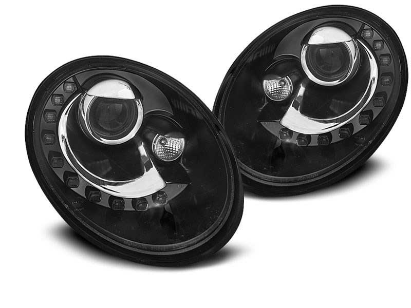 Альтернативная оптика для VW NEW BEETLE 06-12 LED BLACK (тюнинг оптика, цена за комплект)