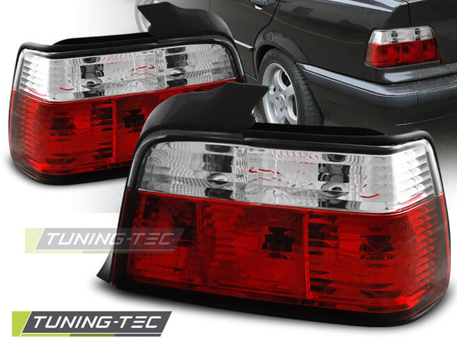 Альтернативная оптика для BMW E36 12.90-08.99 SEDAN RED WHITE (тюнинг оптика, цена за комплект)