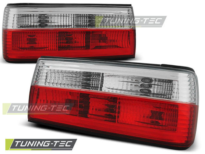 Альтернативная оптика для BMW E30 09.87-10.90 RED WHITE (тюнинг оптика, цена за комплект)