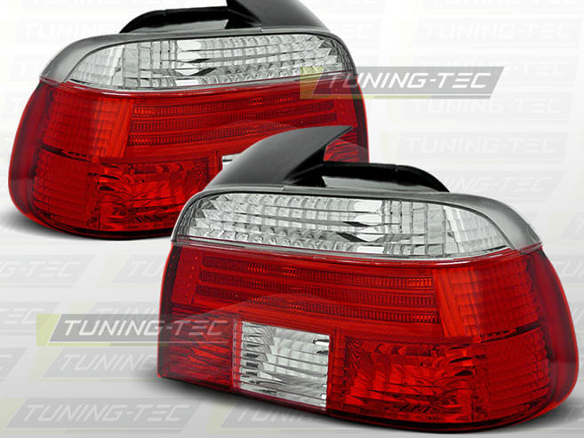 Альтернативная оптика для BMW E39 09.95-08.00 RED WHITE (тюнинг оптика, цена за комплект)