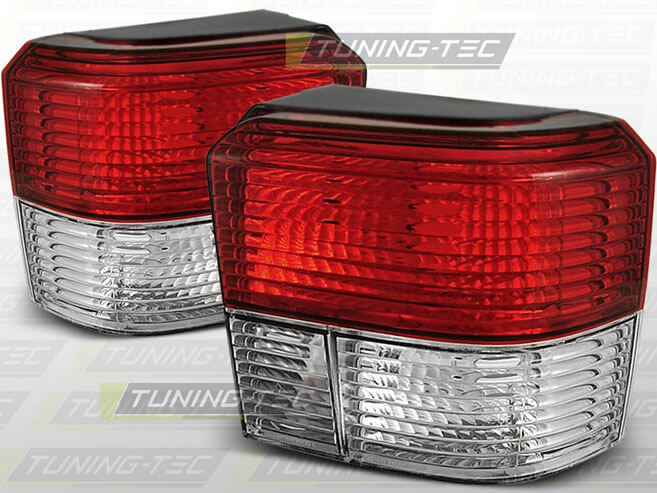 Альтернативная оптика для VW T4 90-03.03 RED WHITE (тюнинг оптика, цена за комплект)