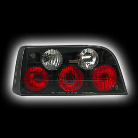 Альтернативная оптика для BMW E36 `92-`98 2D (coupe), T/L, фонари задние, черный (тюнинг оптика, цена за комплект)