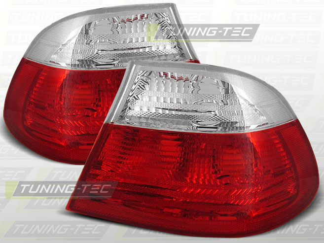 Альтернативная оптика для BMW E46 2D (coupe), фонари задние, красный/белый  BMO30-U1002 (тюнинг оптика, цена за комплект)