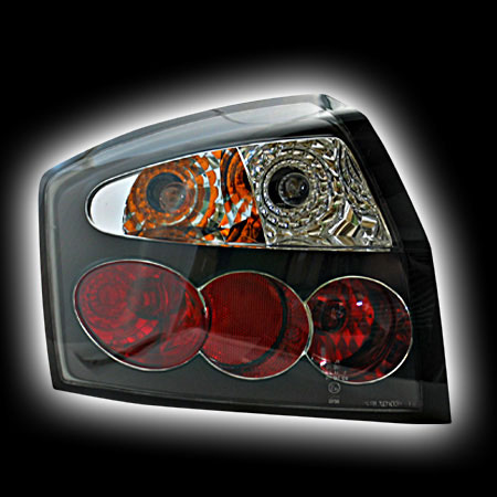 Альтернативная оптика для AUDI A4 '01-, T/L, фонари задние, черн NO (тюнинг оптика, цена за комплект)