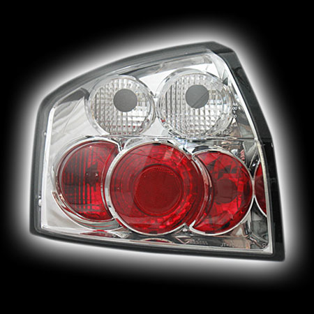 Альтернативная оптика для AUDI A4 '01-, T/L, фонари задние, хром (тюнинг оптика, цена за комплект)