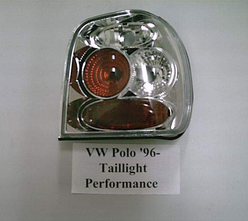 Альтернативная оптика для VW POLO 6N '96-98, T/L,фонари задние,  хром (тюнинг оптика, цена за комплект)
