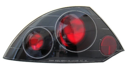 Альтернативная оптика для MITSUBISHI ECLIPSE '99-03, фонари черные SK3700-ECP99-JM (тюнинг оптика, цена за комплект)