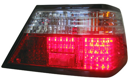 Альтернативная оптика для MB W124 '85-'94 E-class T/L, светодидн., красный - белый, BZ017-B0RE2 (тюнинг оптика, цена за комплект)