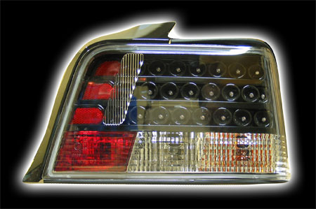 Альтернативная оптика для BMW E36 (4дв), T/L, светодиодные черный  KTL-172BK  (тюнинг оптика, цена за комплект)