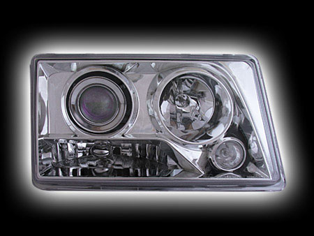 Альтернативная оптика для MB W124, '85-'93  фары, линза ближн. свет, хром  BZ090-B2B10 (тюнинг оптика, цена за комплект)