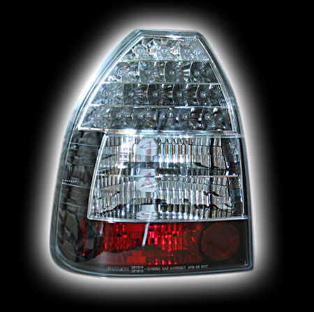 Альтернативная оптика для HONDA CIVIC 3D '96-01, T/L, фонари задние,светодиодные черный NO (тюнинг оптика, цена за комплект)