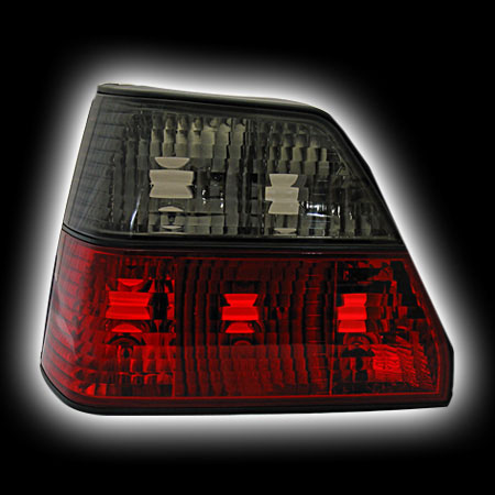 Альтернативная оптика для VW GOLF 2 `88-`91 T/L, фонари задние,кристальный красный NO (тюнинг оптика, цена за комплект)