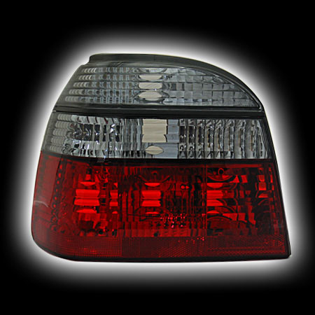Альтернативная оптика для VW GOLF 3 `92-`97 T/L,фонари задние, кристальный красный NO (тюнинг оптика, цена за комплект)