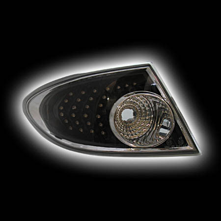 Альтернативная оптика для MAZDA 6 '04-, фонари задние светодиодные седан, черный (тюнинг оптика, цена за комплект)
