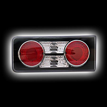 Фонари задние LADA 2106  прозрачный/черный (тюнинг оптика, цена за комплект)