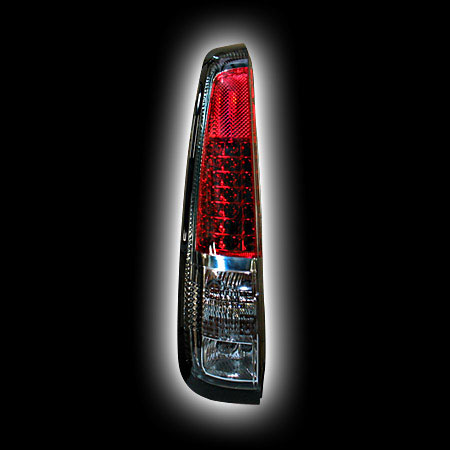 Альтернативная оптика для NISSAN X-TRAIL `03- `07, фонари задние, светодиодный, красный, прозрачный NO (тюнинг оптика, цена за комплект)