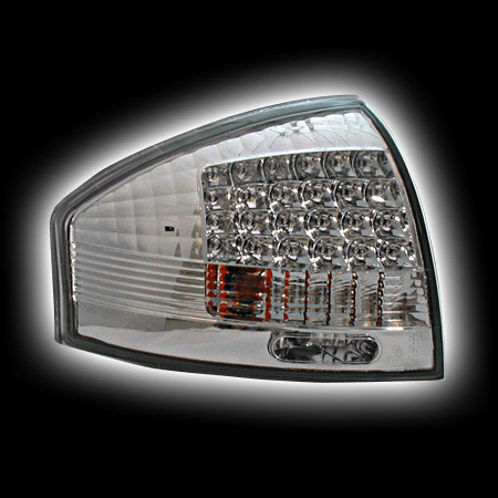 Альтернативная оптика для AUDI A6 '01-04 T/L,фонари задние, светодиодные, хрустальный хром NO (тюнинг оптика, цена за комплект)