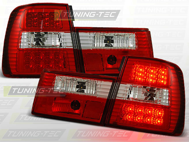 Альтернативная оптика для BMW E34 `88-`94, T/L, фонари задние,светодиодные красный NO (тюнинг оптика, цена за комплект)