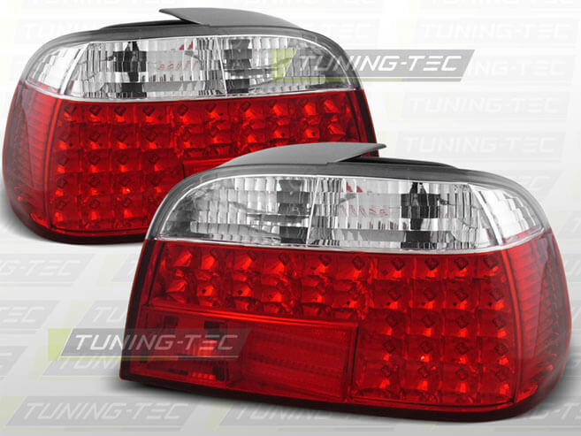 Альтернативная оптика для BMW E38 `95-`02, T/L, фонари задние,светодиодные, красный NO (тюнинг оптика, цена за комплект)